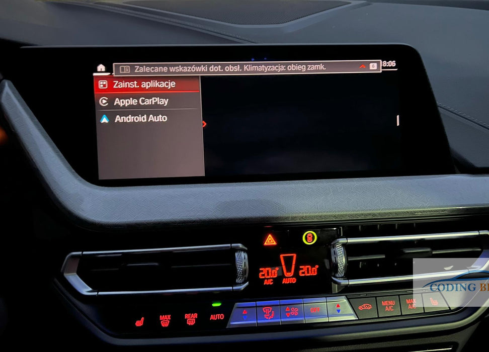 BMW Carplay and Android Auto ACTIVATION Idrive 7/8 MGU 